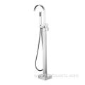 Best Selling High Quality Brass Floor Mounted Freestanding Bathtub Faucet With Hand Shower